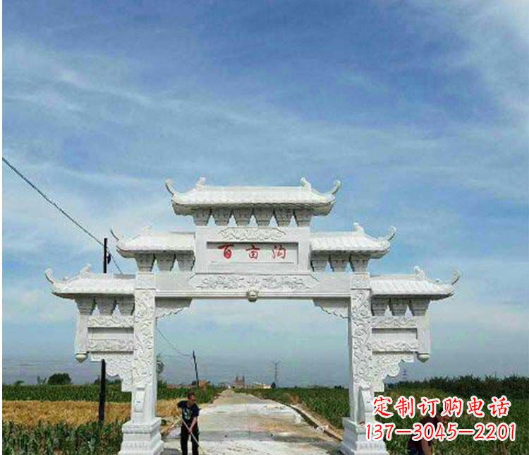 湖南西方风格石牌坊石雕