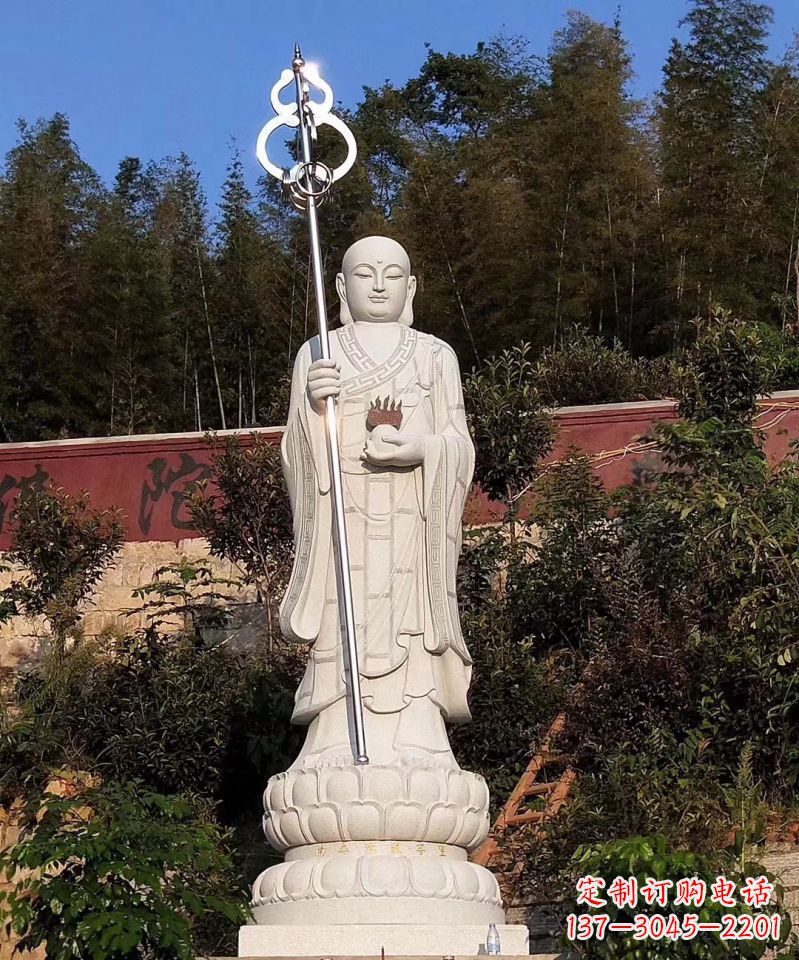 湖南大型地藏王佛像石雕景观雕塑