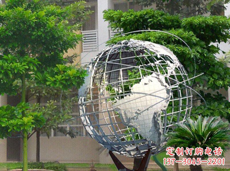 湖南精美装饰的不锈钢地球雕塑