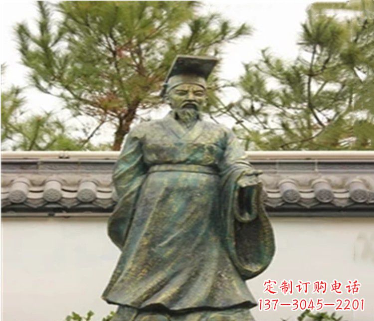 湖南青铜雕刻汉武帝铜雕