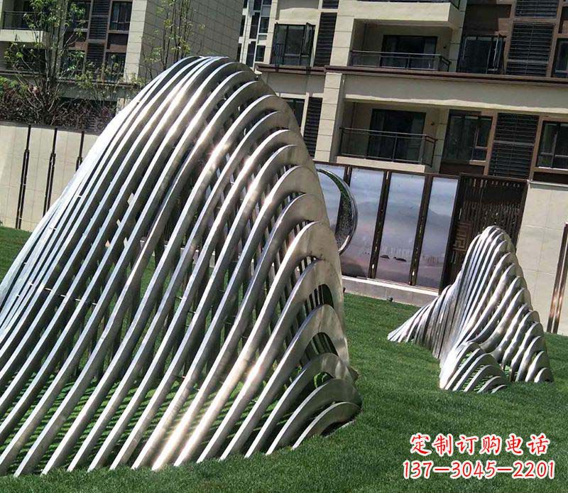 湖南电镀不锈钢艺术假山雕塑