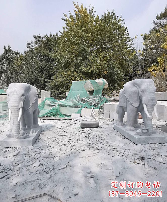 湖南雕刻大象的石雕