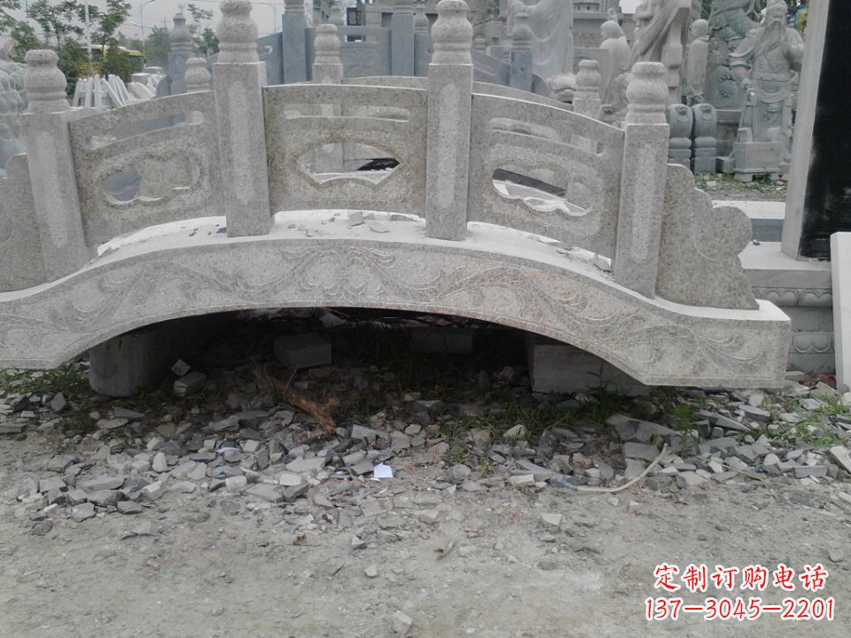 湖南精美石桥雕塑,点缀庭园之美