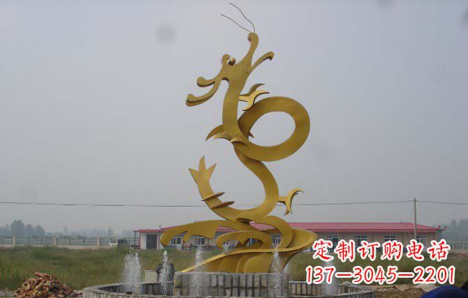 湖南雕塑飞龙 不锈钢雕塑龙