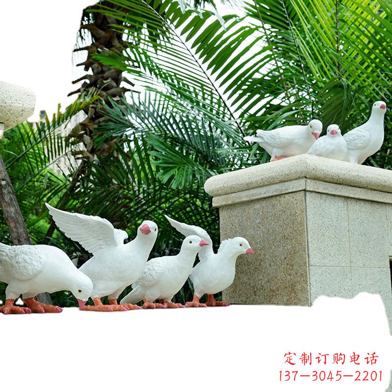 湖南精美纯铜鸽子雕塑