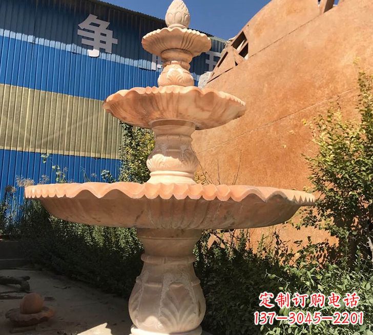 湖南跌水盆喷泉石雕——精美的喷泉雕塑