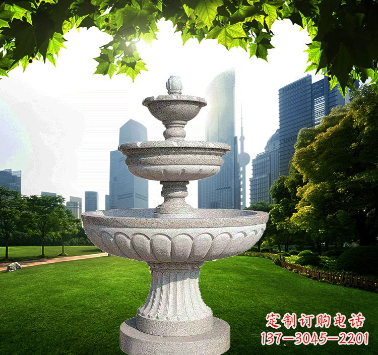 湖南跌水盆石喷泉雕塑