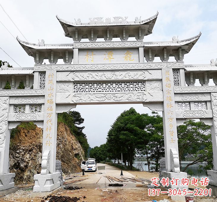 湖南东夏侯石牌坊雕塑专业的定制雕塑制作商