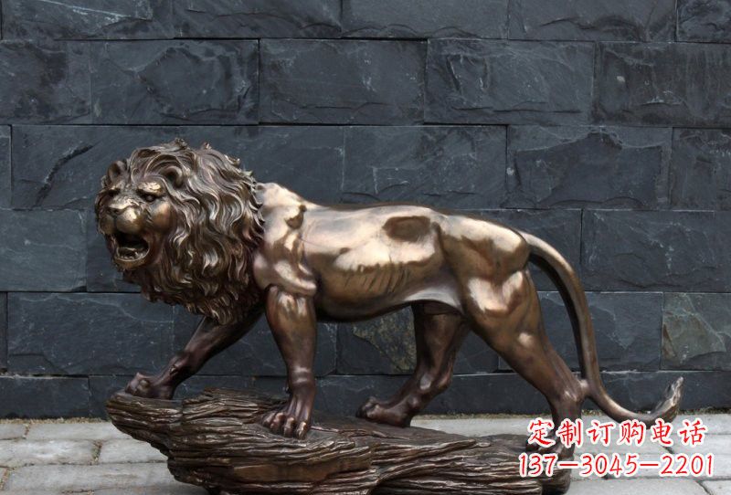 湖南动物铜雕狮子