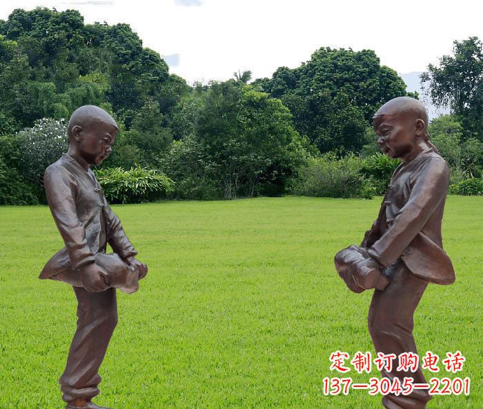 湖南中领雕塑精致的儿童铜雕雕塑