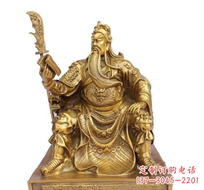 湖南精美关公铜雕