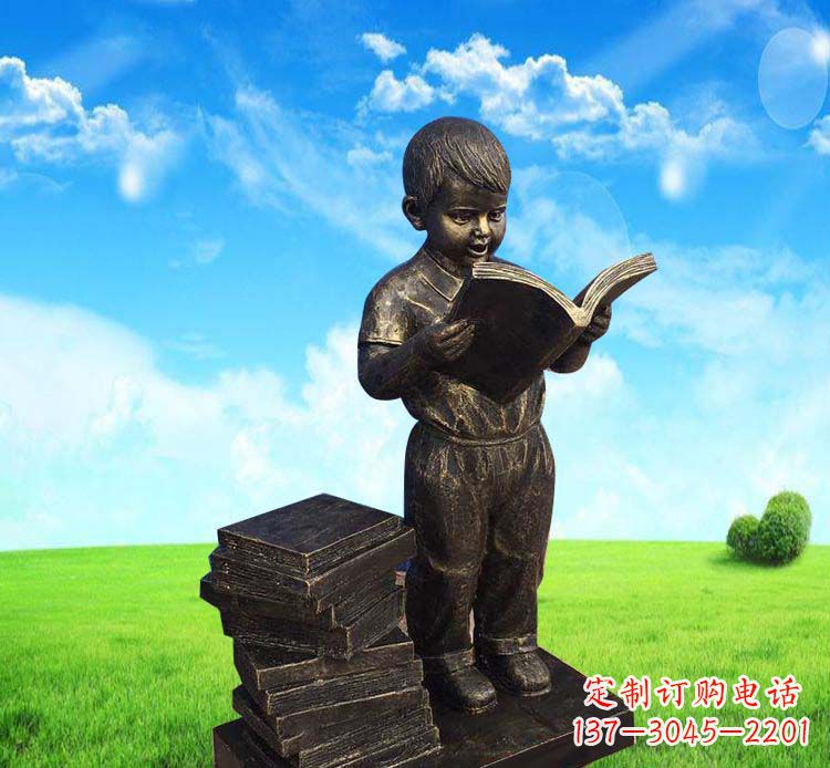 湖南记忆中的男孩——铜雕塑