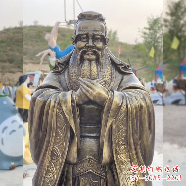 湖南中领雕塑贵族——伟大的孔子雕塑