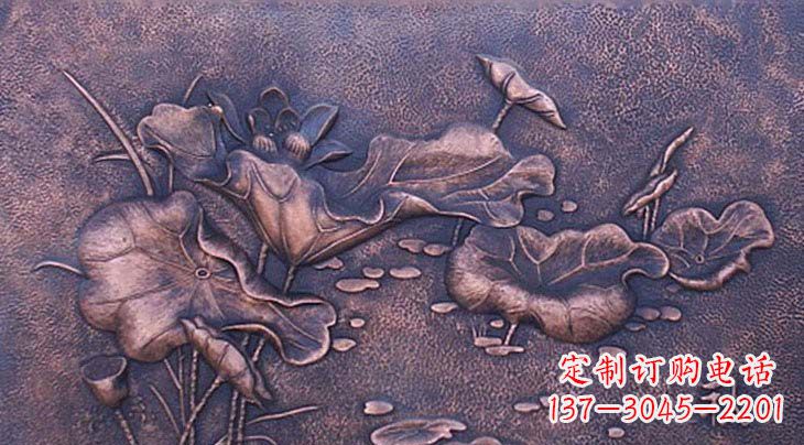 湖南锻铜荷花雕塑
