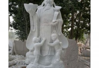 湖南大理石财神雕塑——守护家庭繁荣