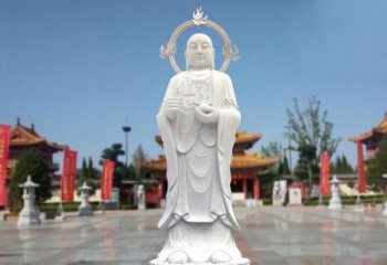 湖南大理石地藏菩萨雕塑象征佛法的传承