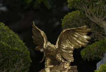 湖南精美大鹏展翅老鹰铜雕