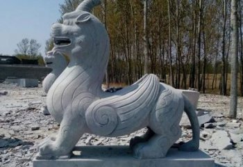 湖南独角兽雕塑，神兽石雕带你穿越回古老神话中