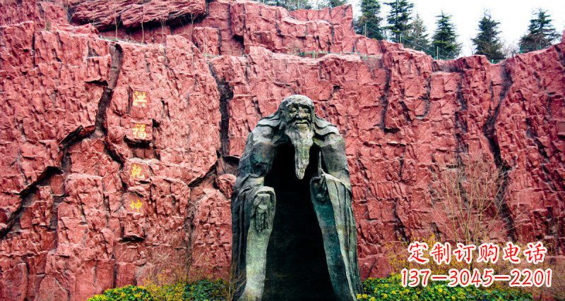湖南锻铜老子古代名人铜雕