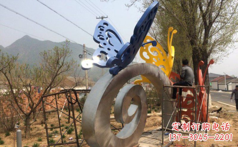 湖南锻造不锈钢蝴蝶雕塑
