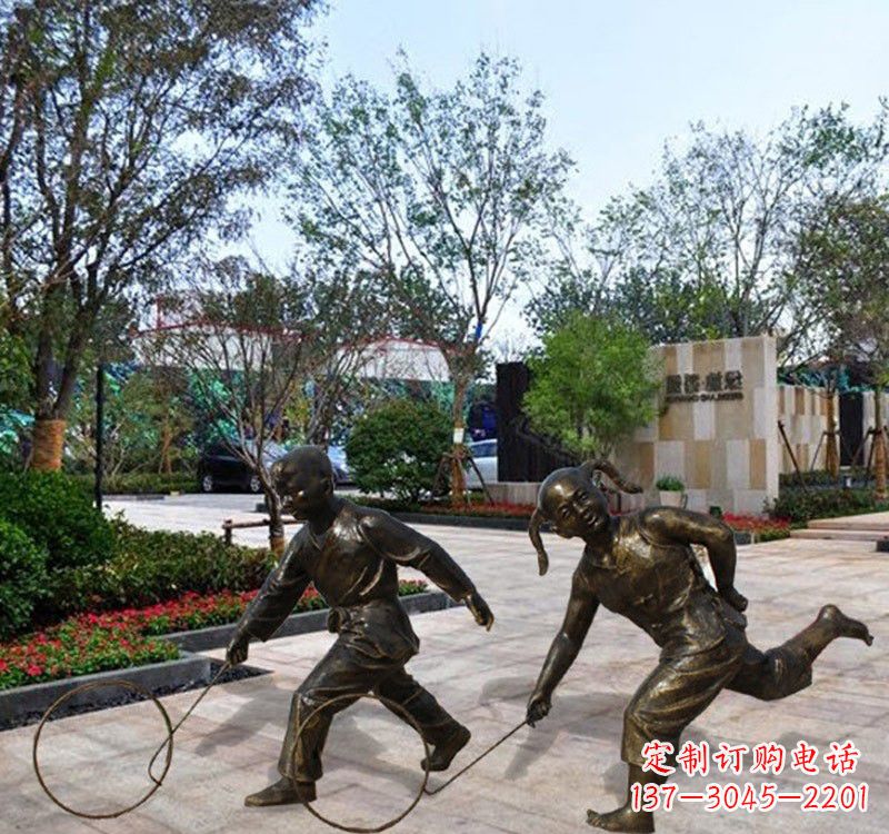 湖南铜雕塑为孩子带来欢乐