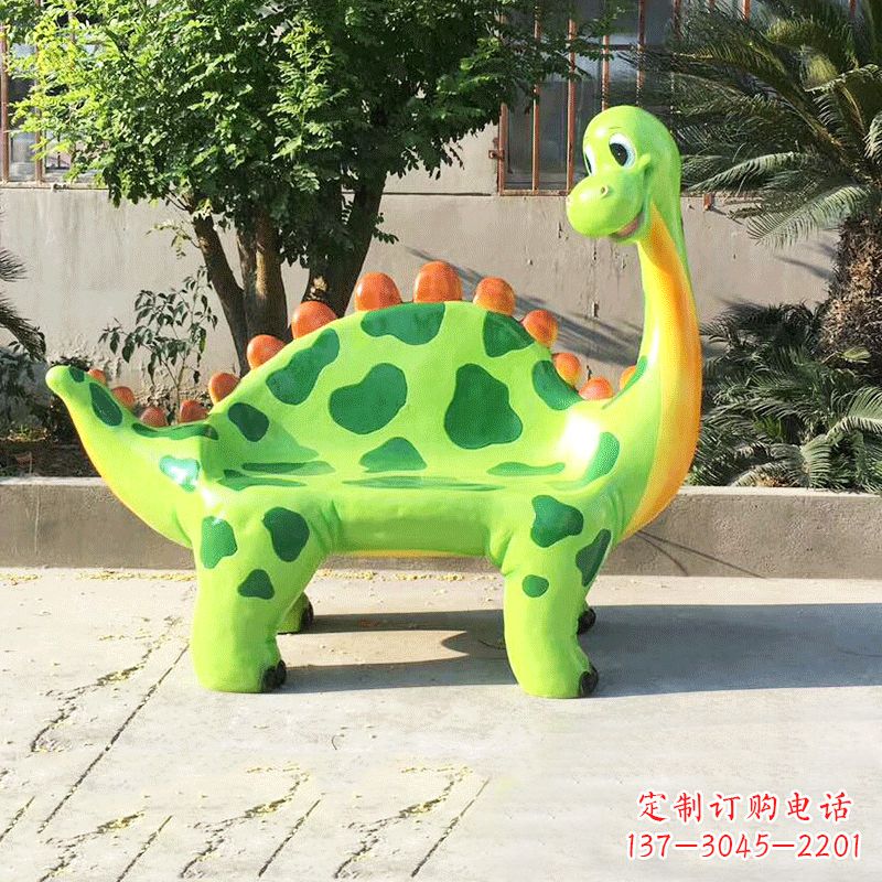 湖南玻璃钢恐龙雕塑座椅