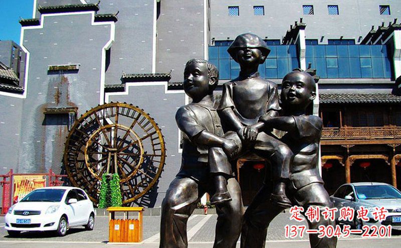 湖南精美儿童小品铜雕