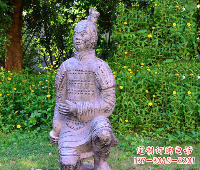 湖南仿古兵马俑公园人物石雕