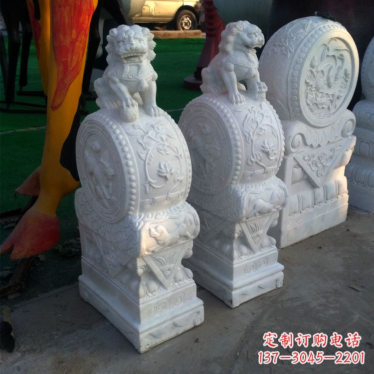 湖南仿古门墩石雕塑