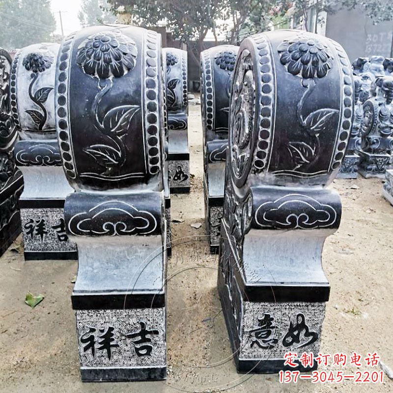 湖南仿古门枕石门墩雕塑