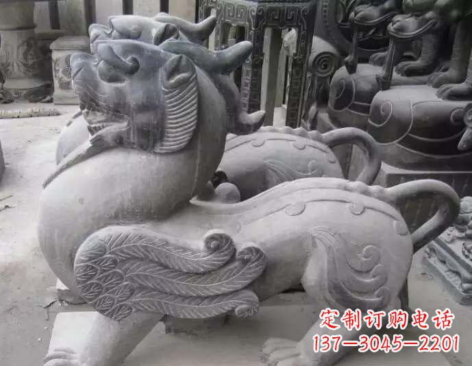 湖南仿古貔貅石雕 (2)