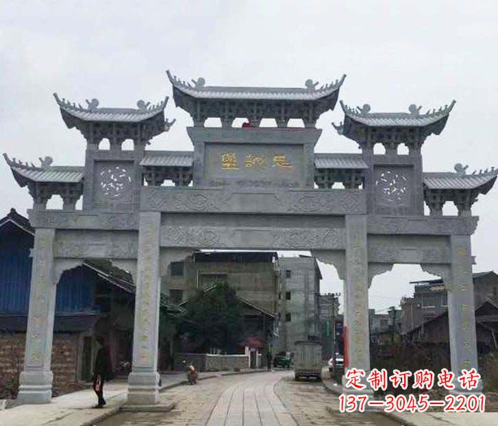 湖南精美牌坊石雕