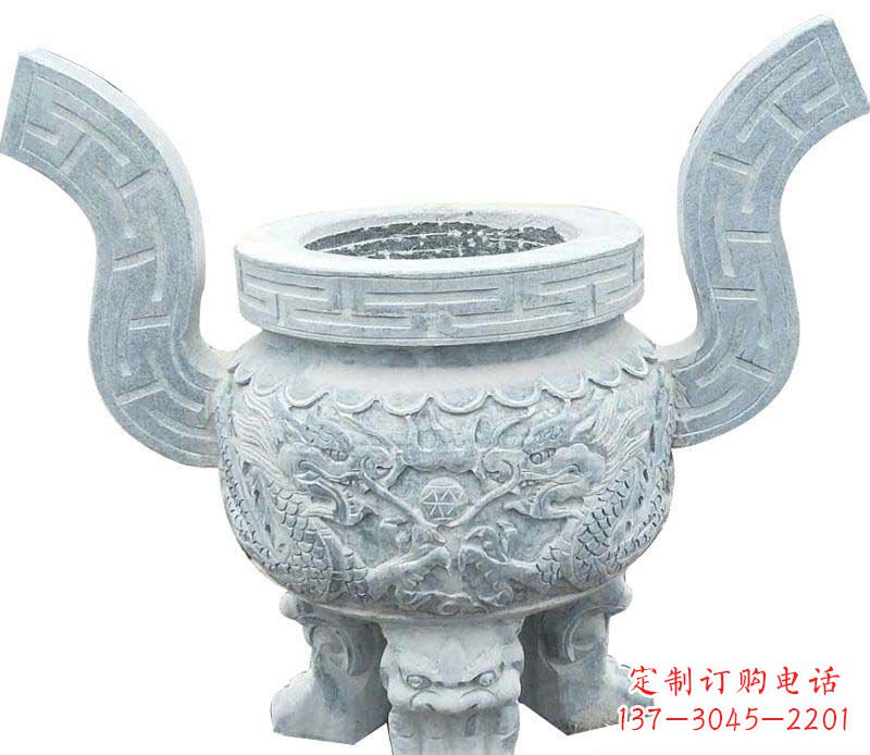 湖南精美仿古香炉石雕