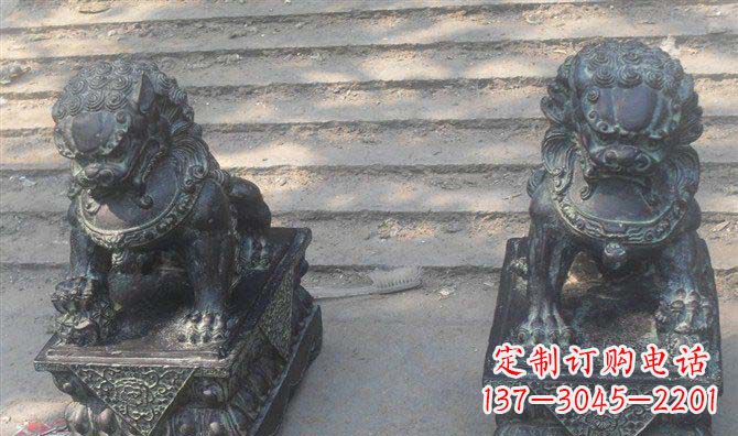 湖南仿古狮子铜雕