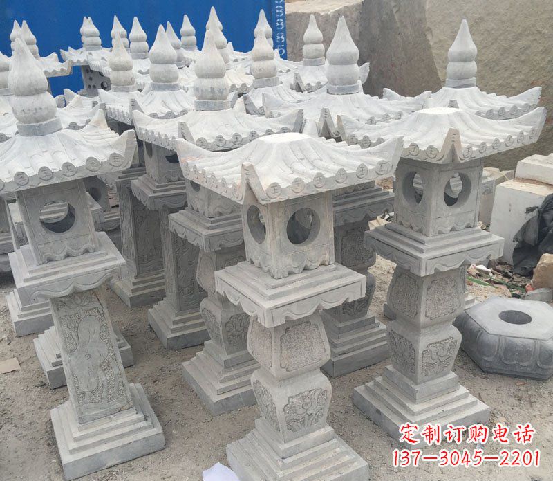 湖南仿古石灯园林景观石雕