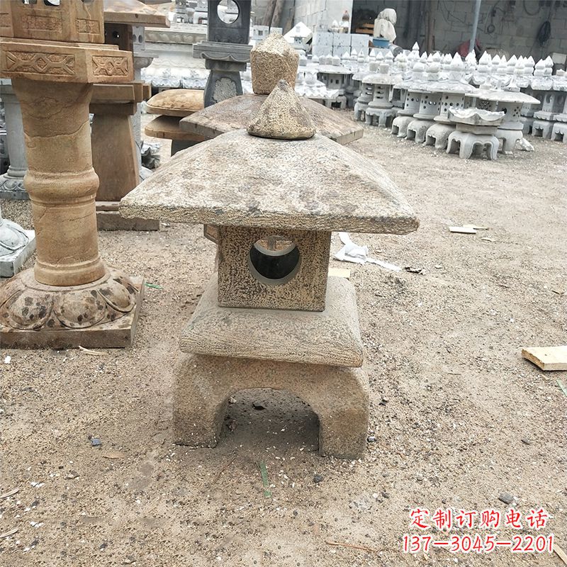 湖南仿古石雕灯笼