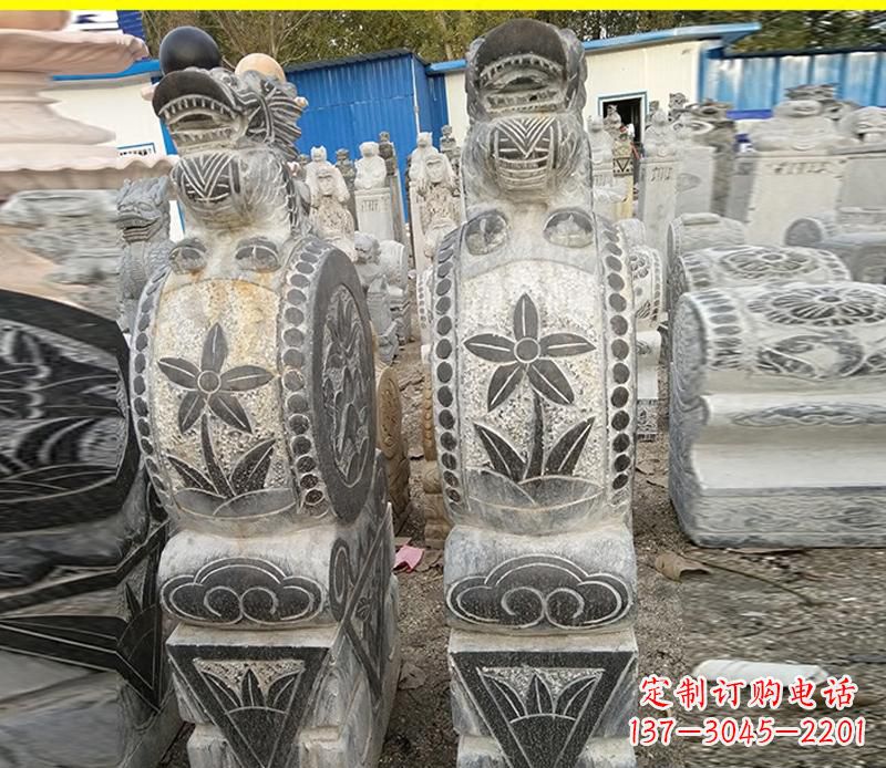 湖南仿古石门墩雕塑