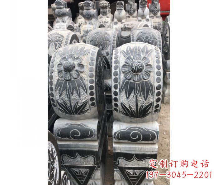 湖南仿古石门墩镇宅抱鼓石
