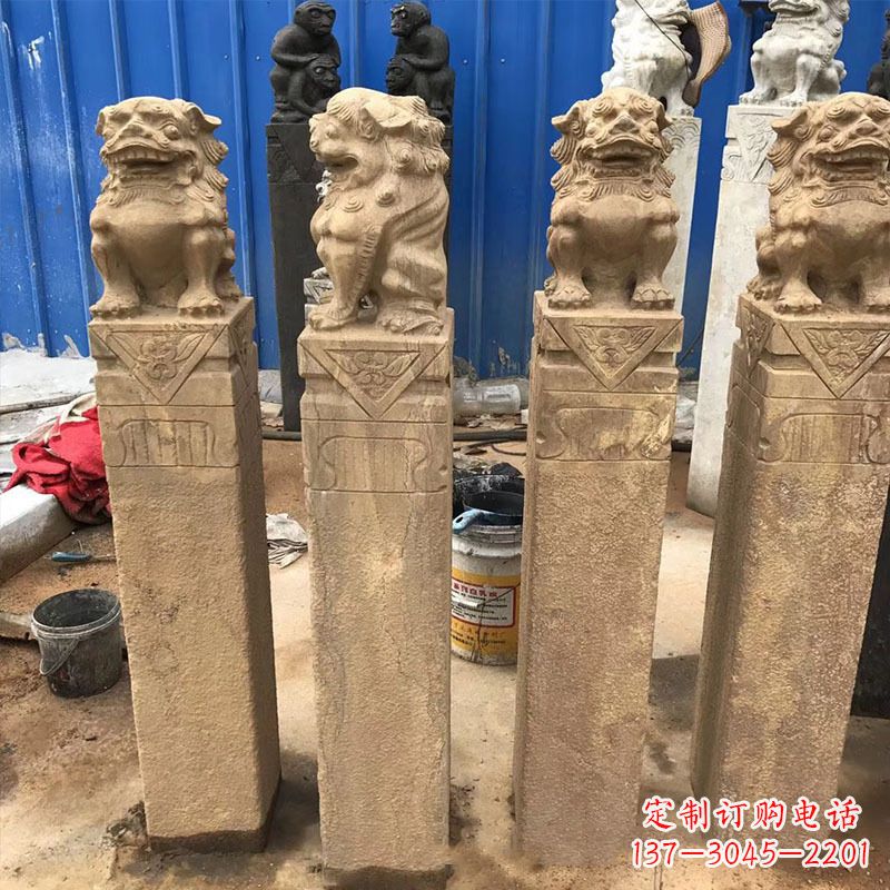 湖南仿古拴马桩石雕塑——傅雕你的精美时光
