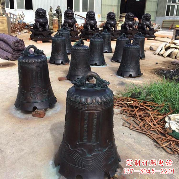湖南手工精美的铜钟雕塑