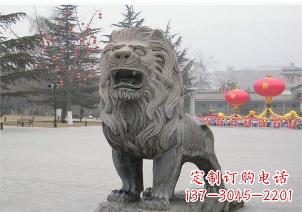 湖南仿古西洋狮子石雕