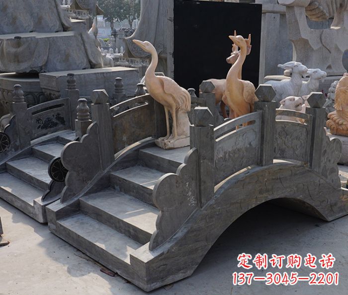 湖南精致石制仿古拱桥雕塑
