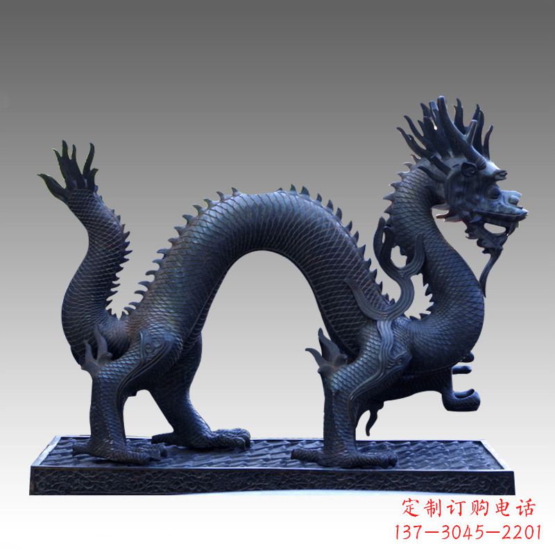 湖南古典风格神龙铜雕