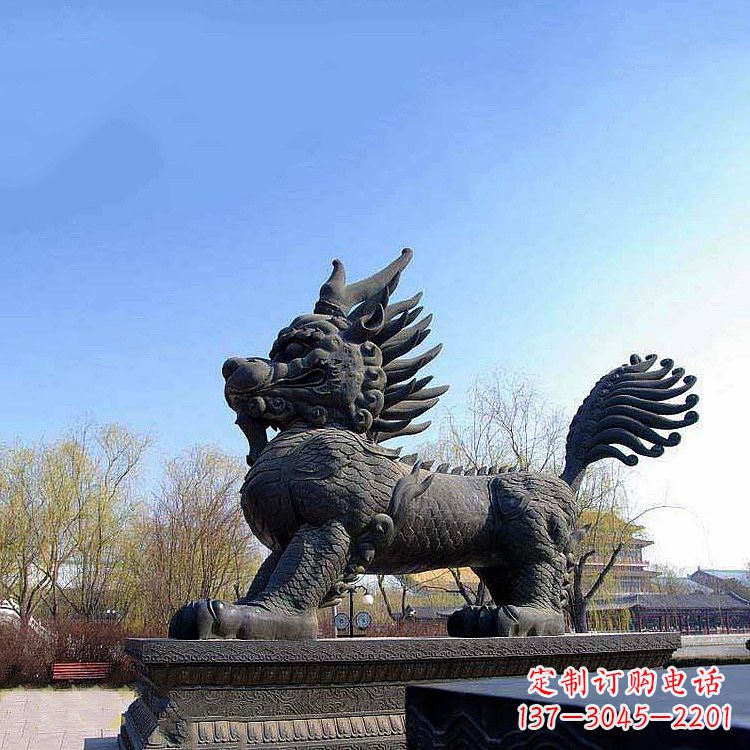 湖南古典麒麟雕塑，精美绝伦