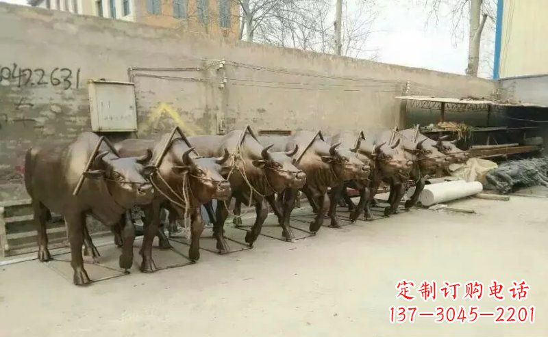 湖南仿铜玻璃钢动物雕塑