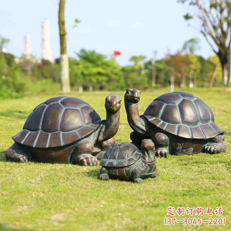 湖南仿铜做工精美的乌龟雕塑摆件