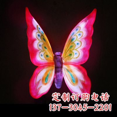 湖南定制发光蝴蝶雕塑