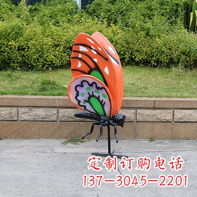 湖南高端红色蝴蝶雕塑
