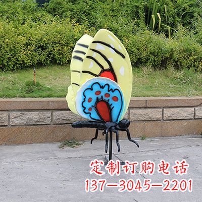 湖南大号黄色蝴蝶雕塑