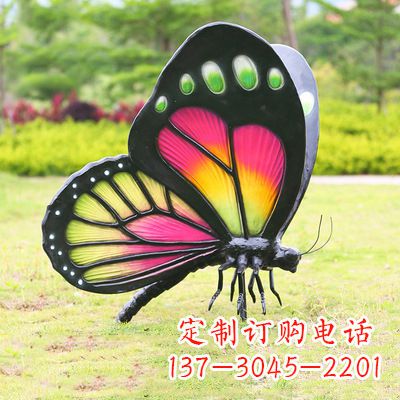 湖南仿真蝴蝶_品红色款405x78x110